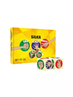 Radír, kő-papír-olló, 12 db/display, Silka