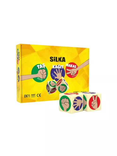 Radír, kő-papír-olló, 12 db/display, Silka