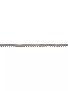 Mini pomponszegély, sötétszürke, 1 cm, 3 m