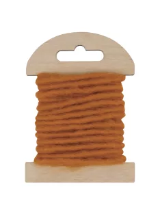 Gyapjúzsinór jutamaggal, 5mm átm., 3,5m, narancssárga