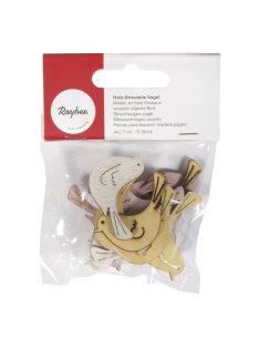 Famatrica madár, 4x2,5cm, 3-féle, 15 db