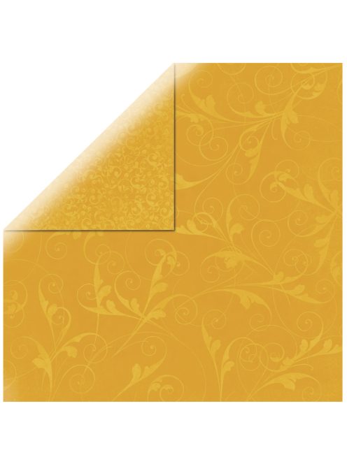 Scrapbookpapír Flourish, narancs, 30,5x30,5 cm, 190g/m2
