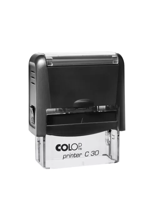 Bélyegző C30 Colop fekete ház/lila párna