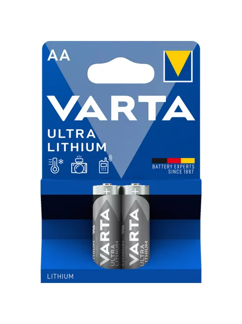 Elem AA ceruza LR6 2 db/csomag, Varta Ultra Lithium