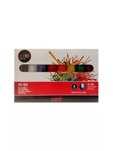 Dekormarker 8mm, Uni Posca PC-8K 8 db-os készlet