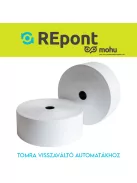 Hőpapír 58mm széles, 250fm hosszú, cséve 25mm, BPA mentes nyomatlan, TOMRA MOHU visszaváltó gépekhez