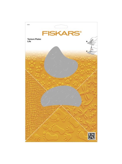 Fiskars Prägeplatten -Leben, SB-Blister 4Stück