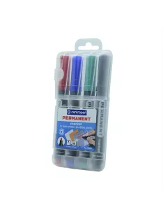   Alkoholos marker készlet, 2,5mm, kerek hegyű, Centropen 8566, 4 klf. szín