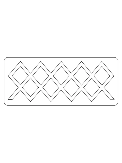 Sizzix Frameworks sablon, Lattice, T.Holtz