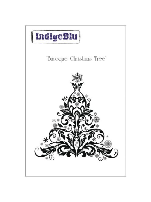 Bélyegző A6: Baroque Christmas Tree, 110x100mm, 1 db
