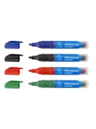 Táblamarker 3mm, kerek, cserélhető betétes, Bluering®, 4 klf. szín