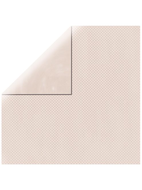 Scrapbookpapír Double Dot, kagylórózsaszín, 30,5x30,5cm, 190g/m2