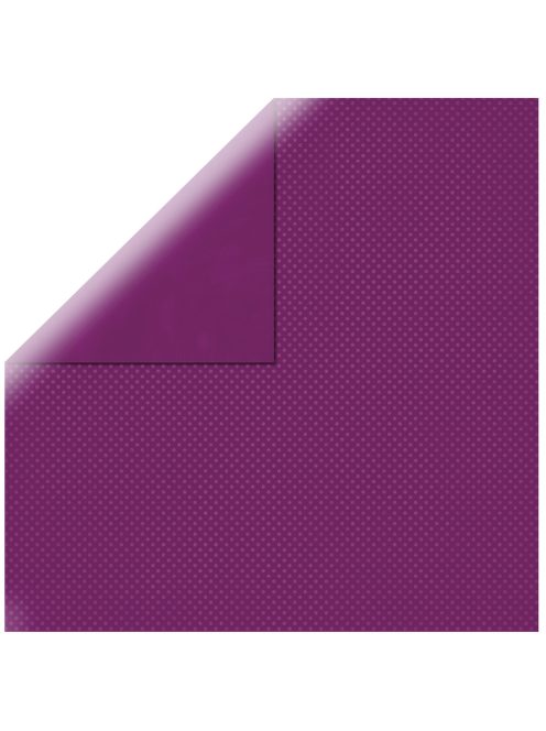 Scrapbookpapír Double Dot, vöröseslila, 30,5x30,5cm, 190g/m2