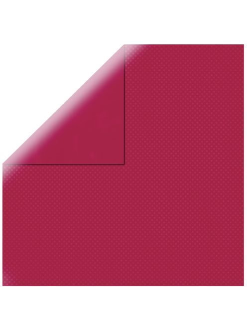 Scrapbookpapír Double Dot, cseresznyepiros, 30,5x30,5cm, 190g/m2