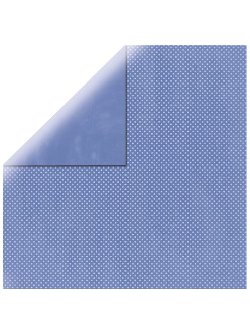 Scrapbookpapír Double Dot, kékeslila, 30,5x30,5cm, 190g/m2