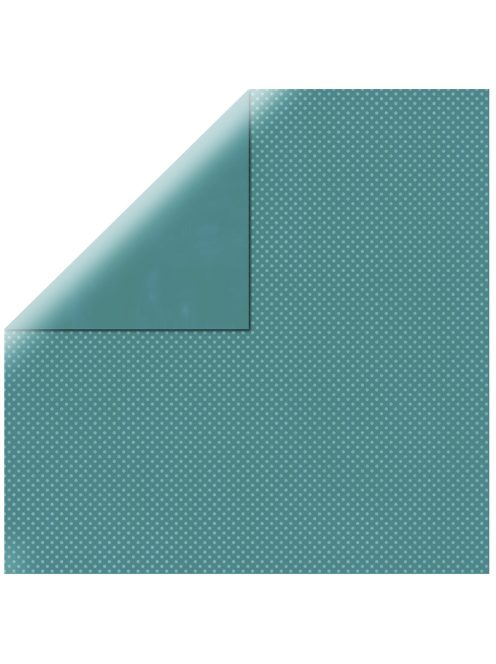 Scrapbookpapír Double Dot, sötéttürkiz, 30,5x30,5cm, 190g/m2