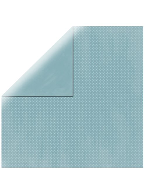 Scrapbookpapír Double Dot, meerzöld, 30,5x30,5cm, 190g/m2