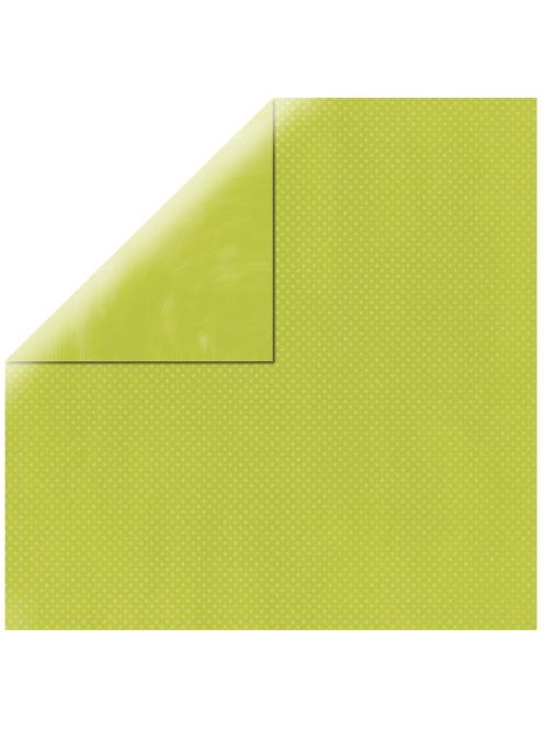 Scrapbookpapír Double Dot, üde zöld, 30,5x30,5cm, 190g/m2