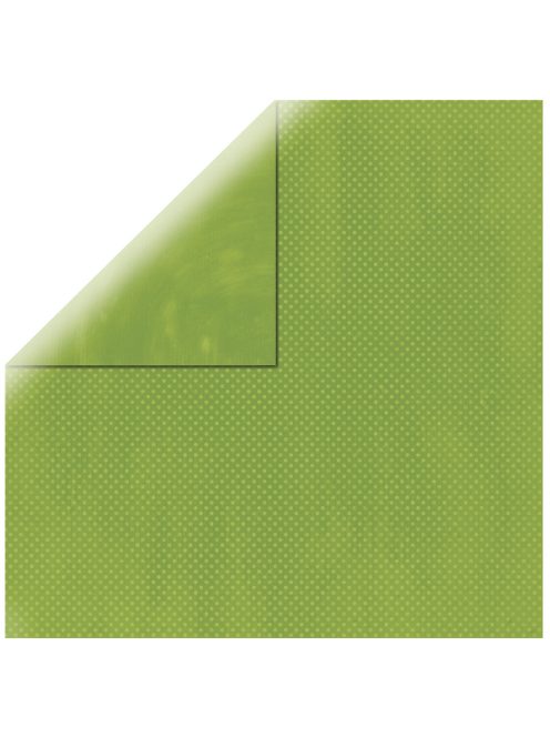 Scrapbookpapír Double Dot, almazöld, 30,5x30,5cm, 190g/m2