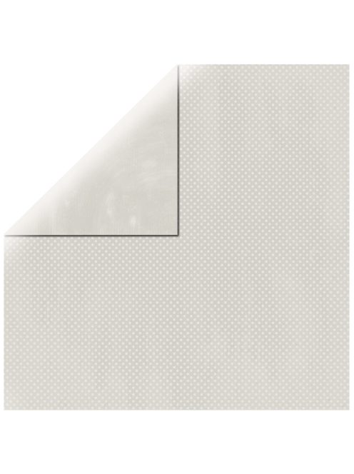 Scrapbookpapír Double Dot, ködszürke, 30,5x30,5cm, 190g/m2