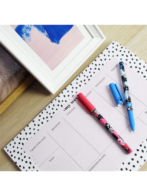 Golyóstoll kupakos, 0,7mm Vinson Cat A27 vegyes test displ 20 db/display