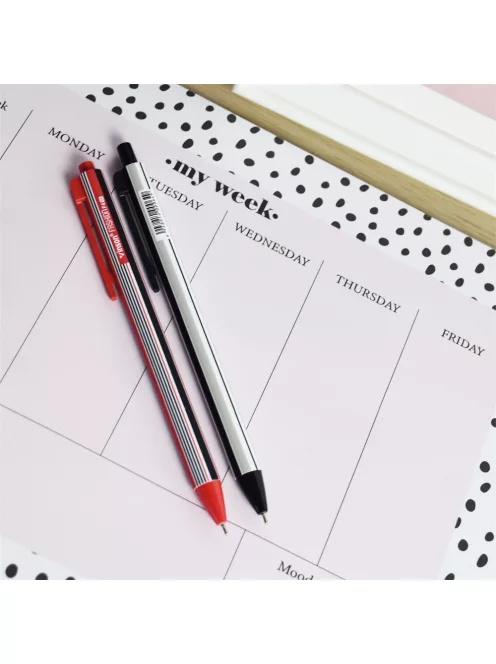 Golyóstoll nyomógombos 0,7mm Vinson Line F4 vegyes test displ 24 db/display