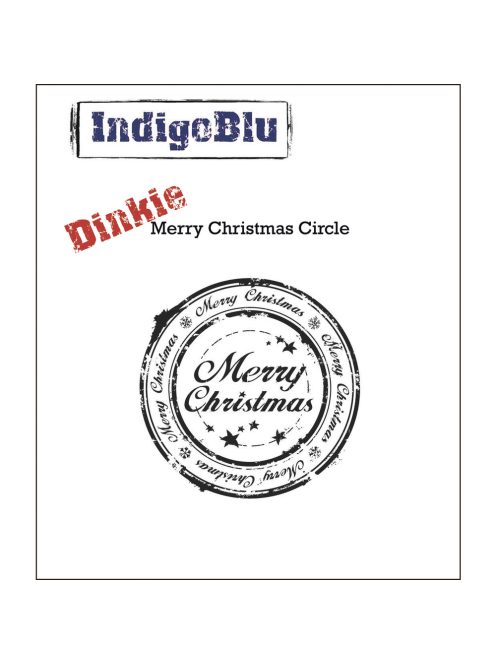 IndigoBlu bélyegző: Merry Christmas, 100x80mm
