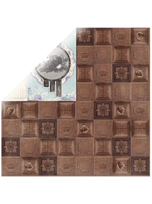 Scrapbookpapír Penny Emporium Copper Tiles 30,5x30,5 cm, 190g/m2