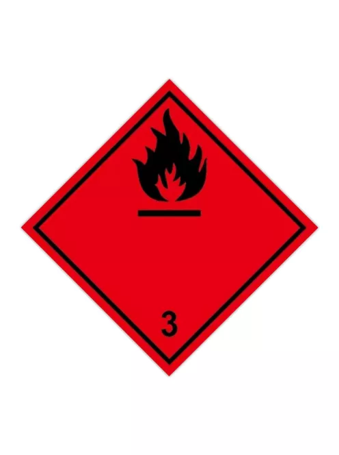 Információs címke, papír Gyúlékony gázok 3.1 10cmx10cm 300db/tekercs