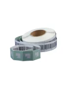 Etikett címke áruvédelmi (RF címke) álvonalkóddal 40x40mm, tekercses 1000 címke/tekercs