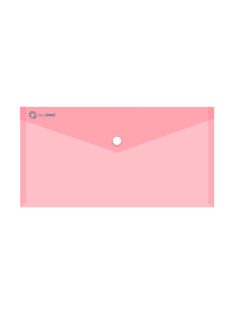   Irattartó tasak DL 'csekk' patentos PP Bluering® transzparens piros