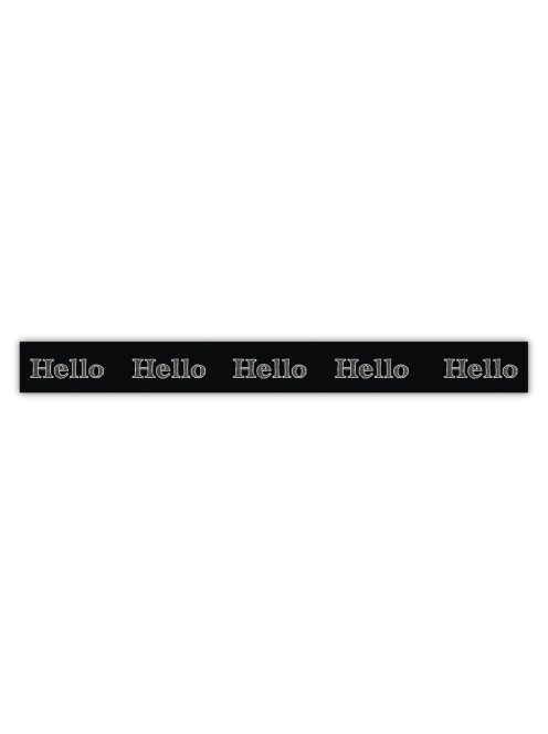 Washi Tape mintás öntapadó ragasztószalag "Hello", 15mm, 15m