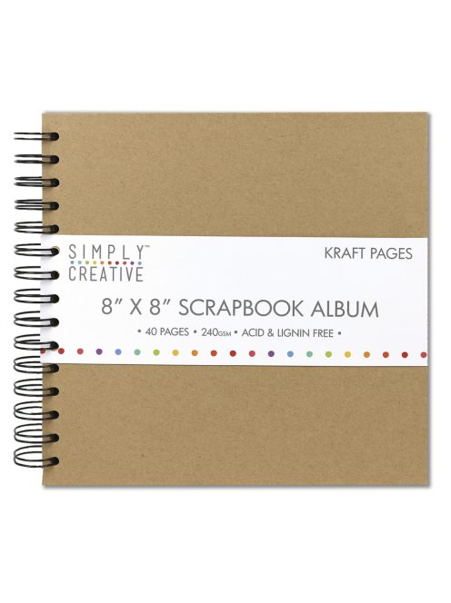 Scrapbook Album Plain, 20,3x20,3cm, 40 oldal