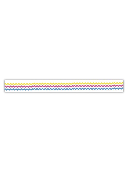 Washi Tape mintás öntapadó ragasztószalag Bunt gezackt, 15mm, 15m