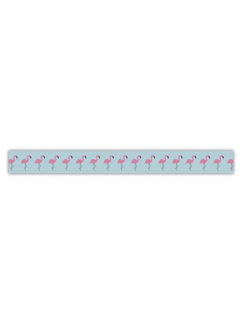 Washi Tape mintás öntapadó ragasztószalag Flamingos, 15mm, 15m