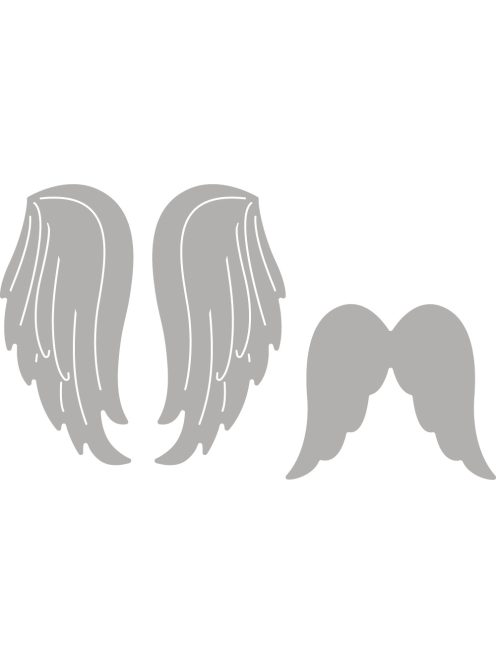 Vágósablon készlet: angyalszárnyak, 3-4,7 cm, 2 db