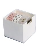 Washi Tape készlet rózsaszín/aranyfólia, 15 mm, 3 minta á 10m, Box 30m