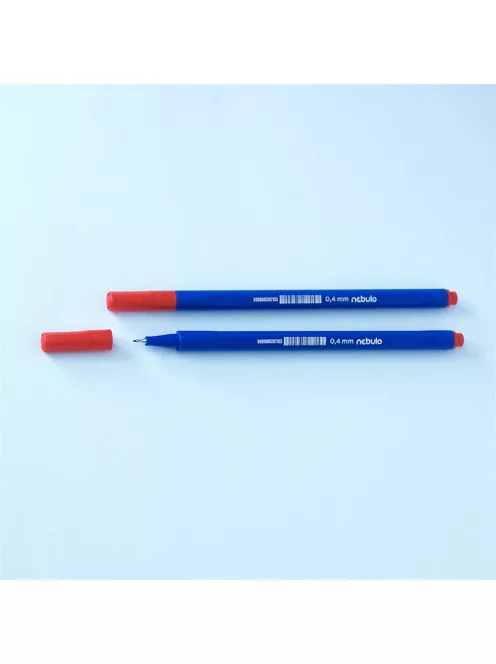 Rostirón, tűfilc 0,4mm, háromszög test Nebulo 722-B, piros