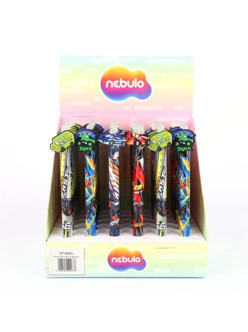 Zseléstoll radírozható, járművek, 36 db/display Nebulo