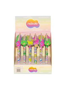   Zseléstoll radírozható, nyomógombos, mushroom forest, 36 db/display Nebulo