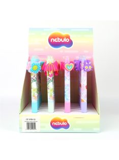   Zseléstoll radírozható, nyomógombos, tavaszi csecsebere 24 db/display Nebulo