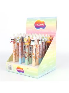   Zseléstoll radírozható, nyomógombos, pörgetős kutyus 24 db/display Nebulo
