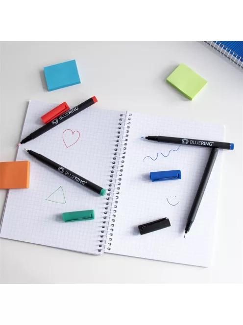 Rostirón, tűfilc alkoholos készlet, 0,5mm OHP Bluering® F, 4 klf. szín