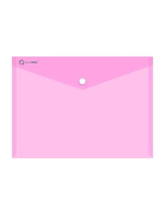   Irattartó tasak A4, PP patentos Bluering® transzparens pink