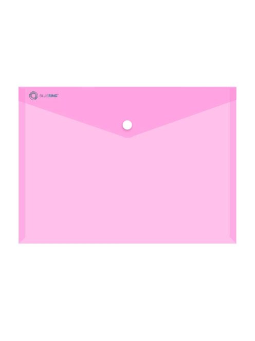 Irattartó tasak A4, PP patentos Bluering® transzparens pink