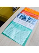 Irattartó tasak A4, PP patentos Bluering® transzparens pink