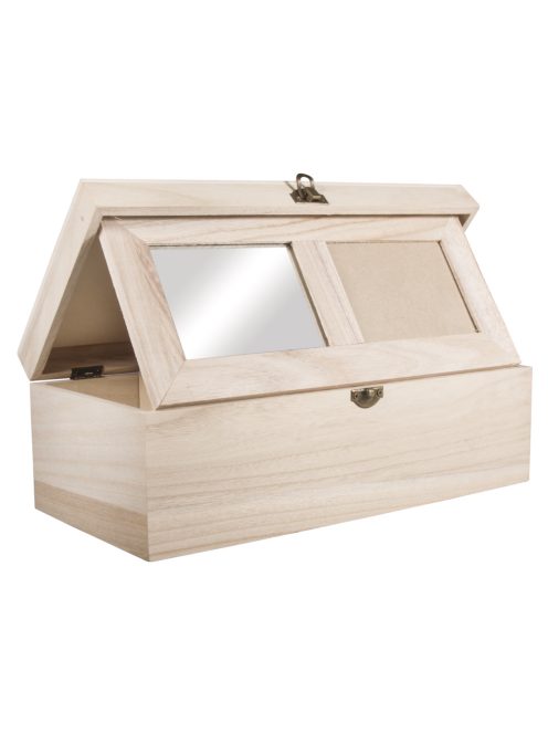 Fadoboz, 32x15x10cm, tükör+fotókeret, 4 fakk