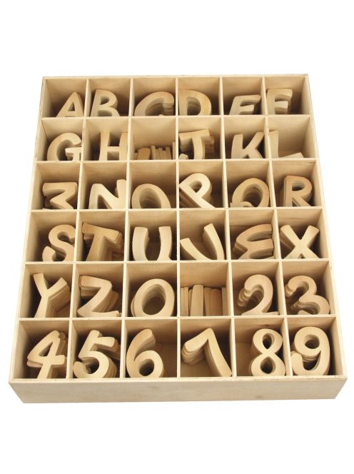 Display fabetűk és számok, 42x36 cm, 540-részes