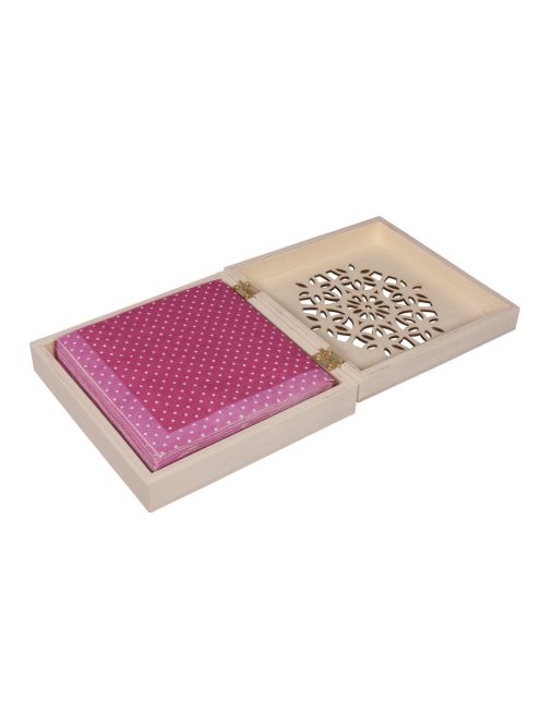 Fadoboz, 14,5x14,5x4cm, belül 13x13cm