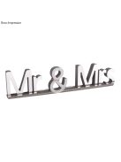 MDF felirat Mr & Mrs, 24x1,5x5,5cm